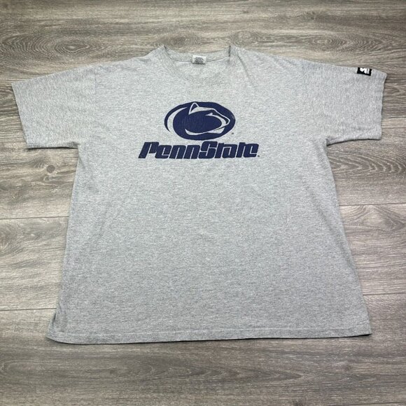 Vintage Penn State University T Shirt Starter Men's Size XL Gray Nittany Lions - Picture 1 of 14